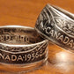 Canadian50 cent coin ring - 1937 to 1958