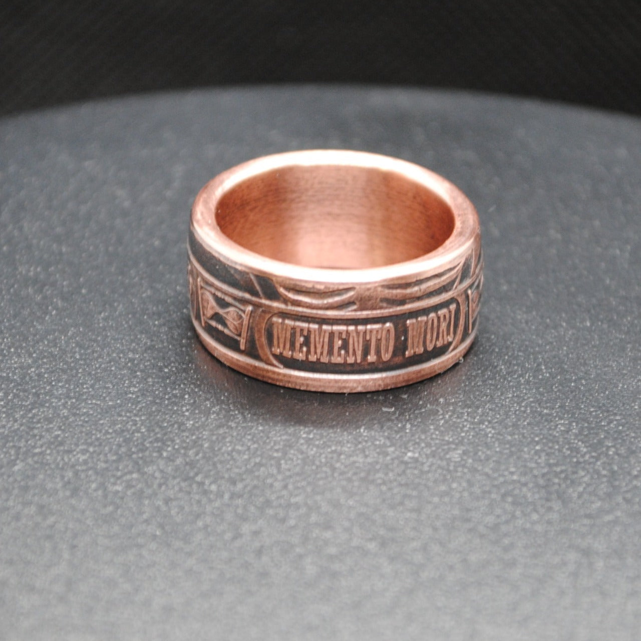 "Memento Mori" Copper Ring