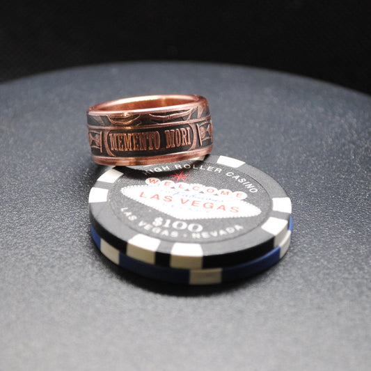 "Memento Mori" Copper Ring